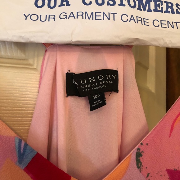 NWT Laundry by Shelli Segal Tropical Petite Midi Dress Size 10P - Picture 6 of 7